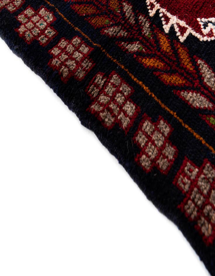 Detail image of 2' 10 x 4' 8  Hand Knotted Balouch Persian Wool Rug