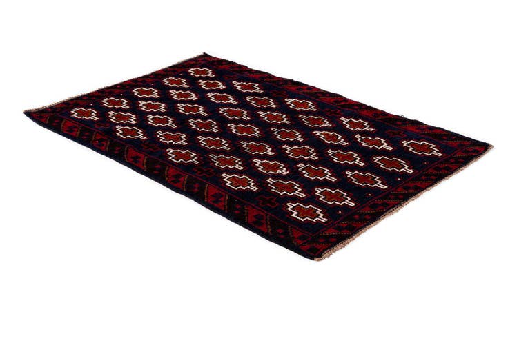 Detail image of 2' 10 x 4' 5 Hand Knotted Balouch Persian Wool Rug