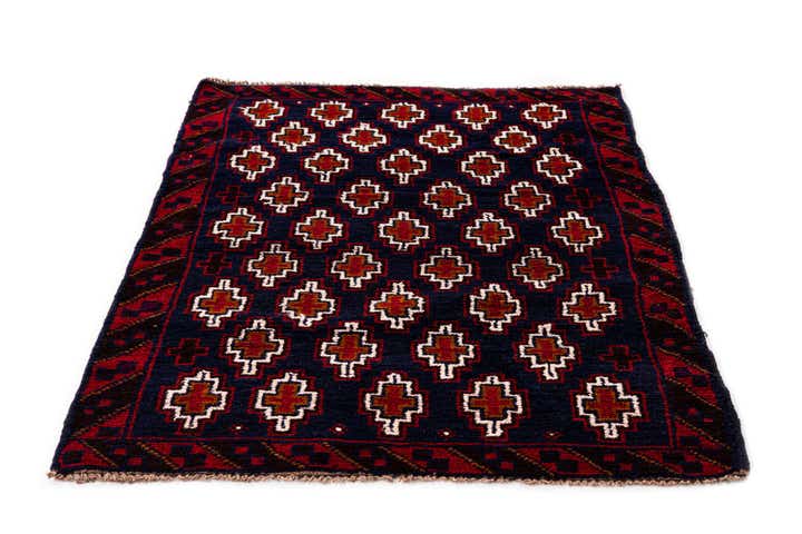 2' 10 x 4' 5 Hand Knotted Balouch Persian Wool Rug