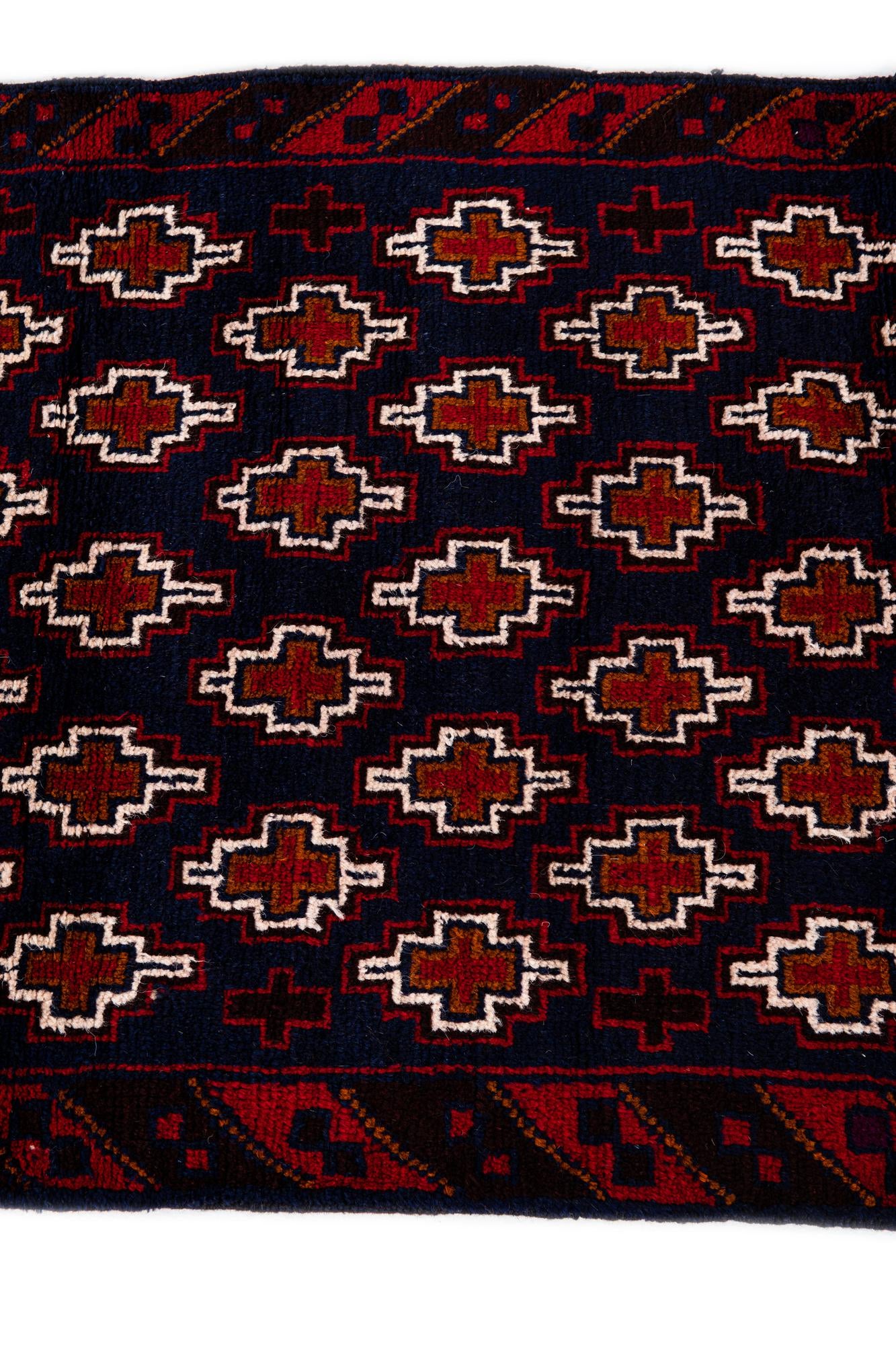 2' 10 x 4' 5 Hand Knotted Balouch Persian Wool Rug