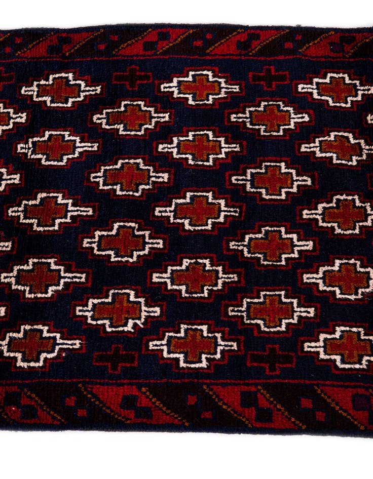 Detail image of 2' 10 x 4' 5  Hand Knotted Balouch Persian Wool Rug