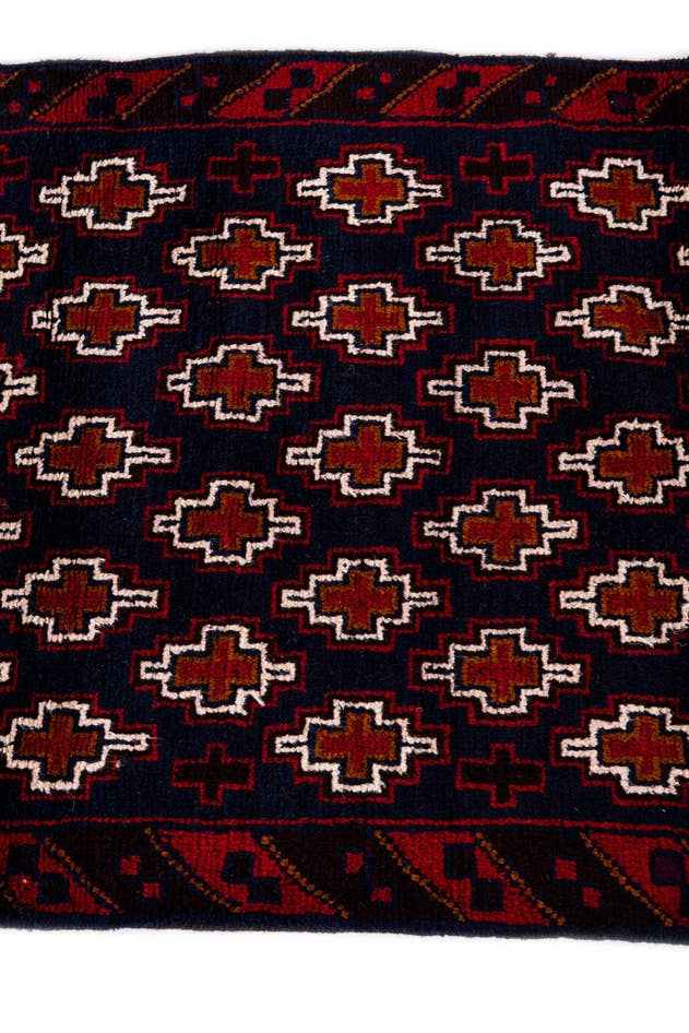 Detail image of 2' 10 x 4' 5 Hand Knotted Balouch Persian Wool Rug