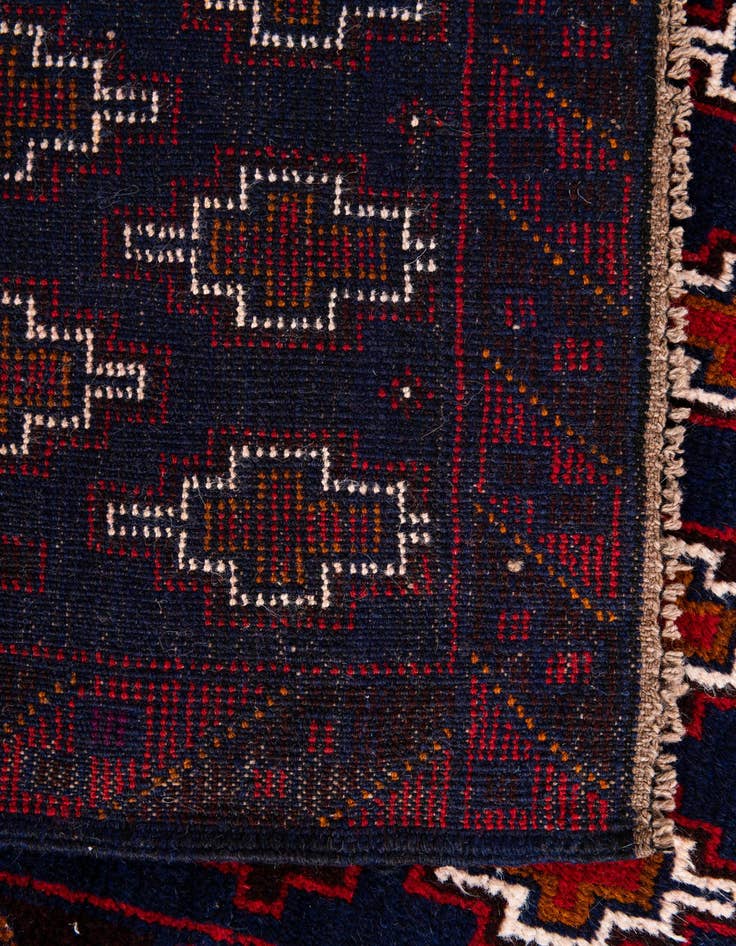 Detail image of 2' 10 x 4' 5  Hand Knotted Balouch Persian Wool Rug