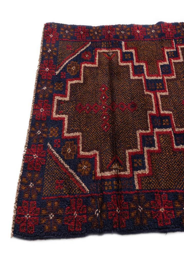 2' 9 x 4' 7 Hand Knotted Balouch Persian Wool Rug