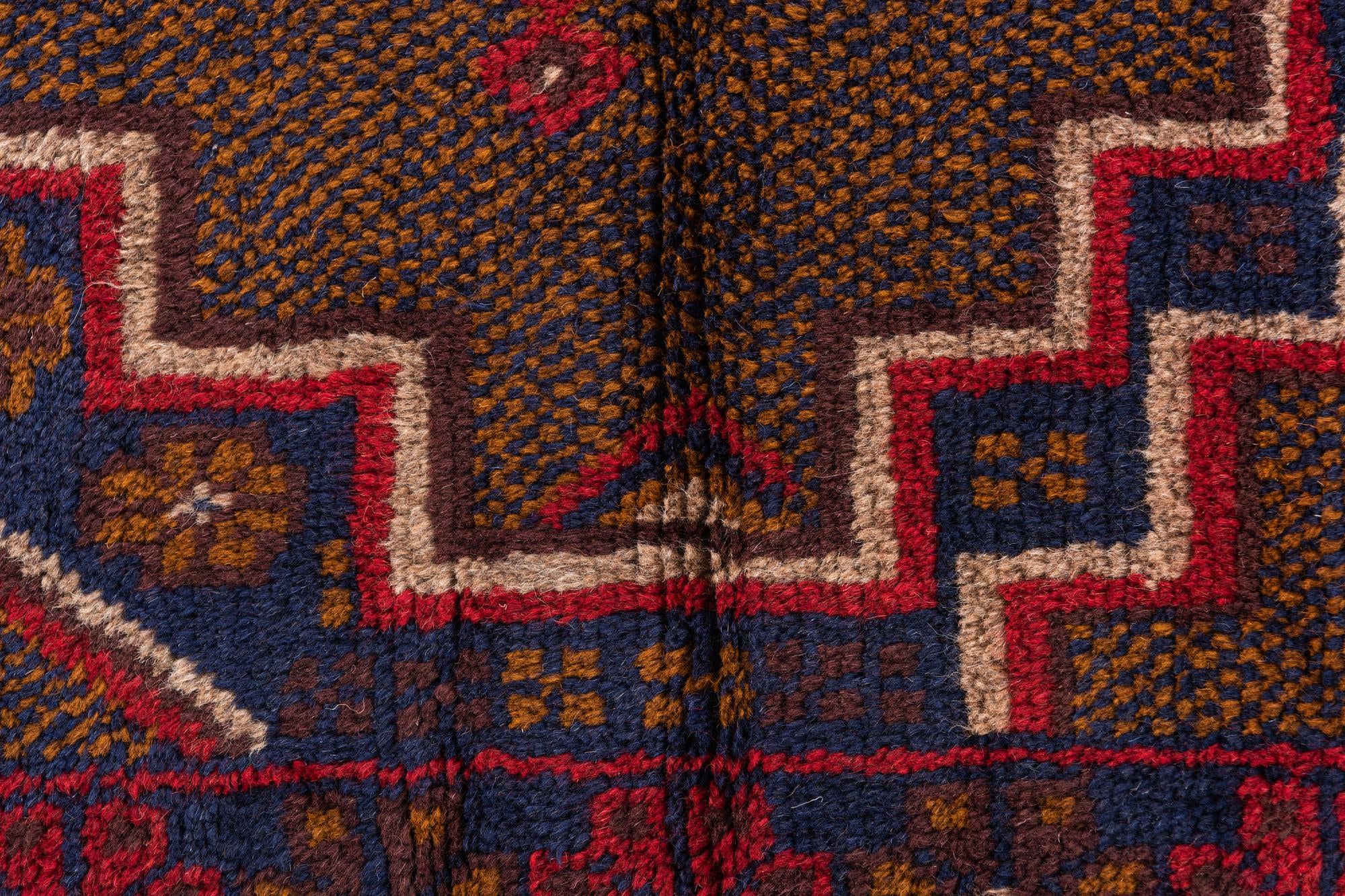 2' 9 x 4' 7 Hand Knotted Balouch Persian Wool Rug
