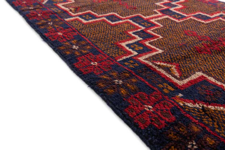 2' 9 x 4' 7 Hand Knotted Balouch Persian Wool Rug