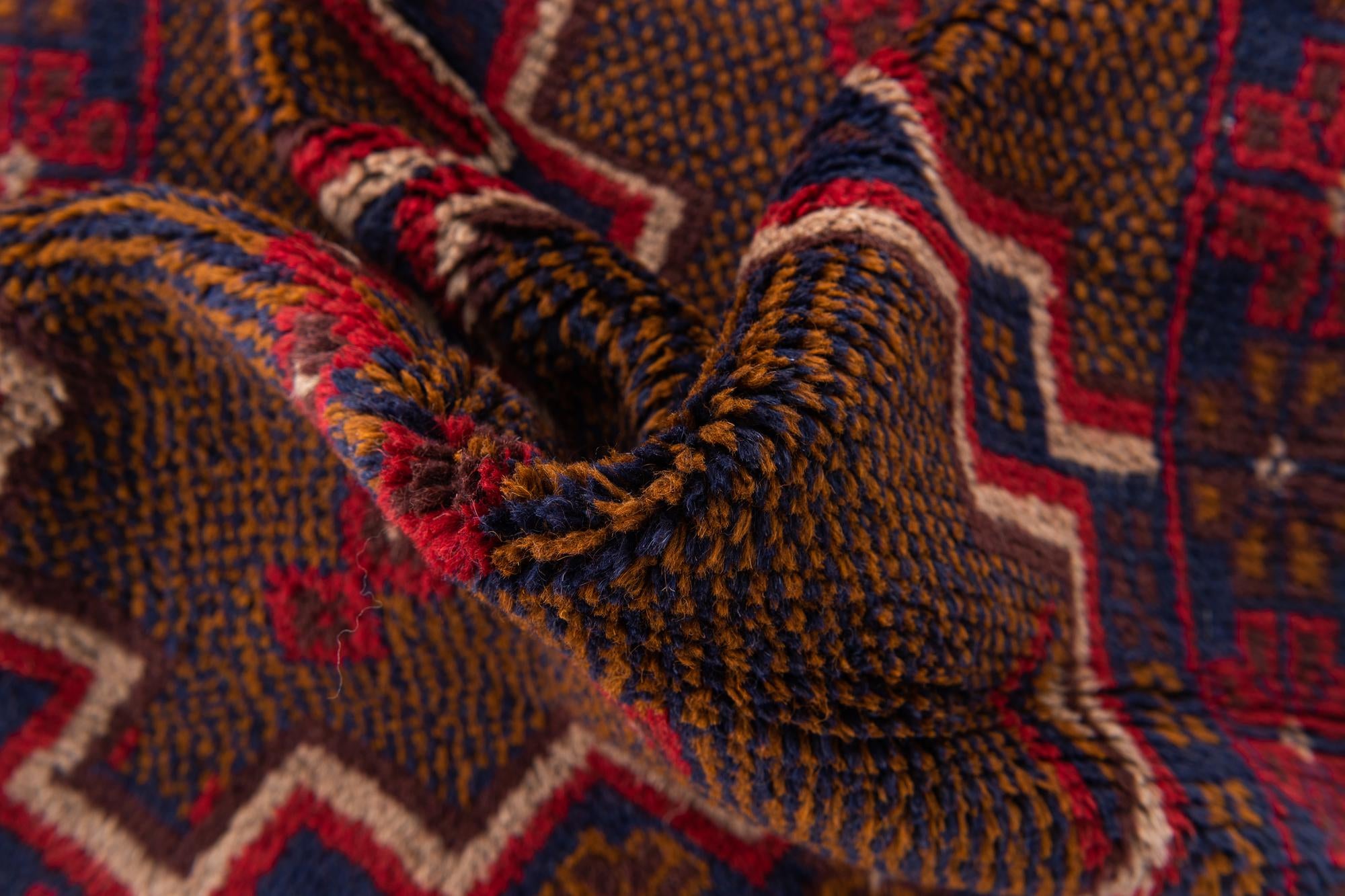 2' 9 x 4' 7 Hand Knotted Balouch Persian Wool Rug