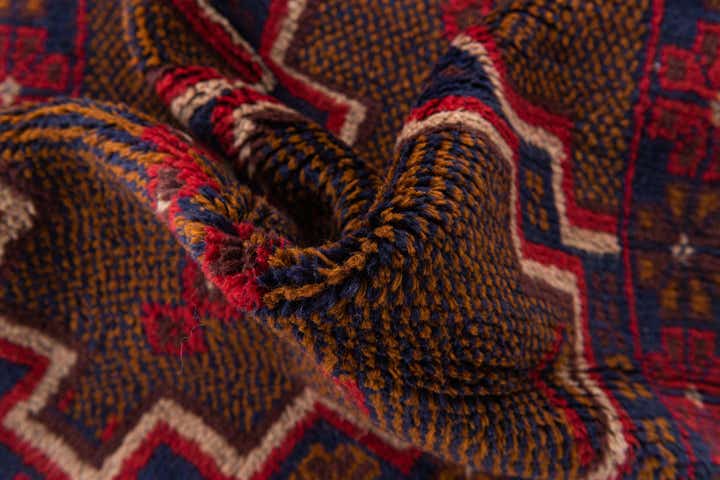2' 9 x 4' 7 Hand Knotted Balouch Persian Wool Rug