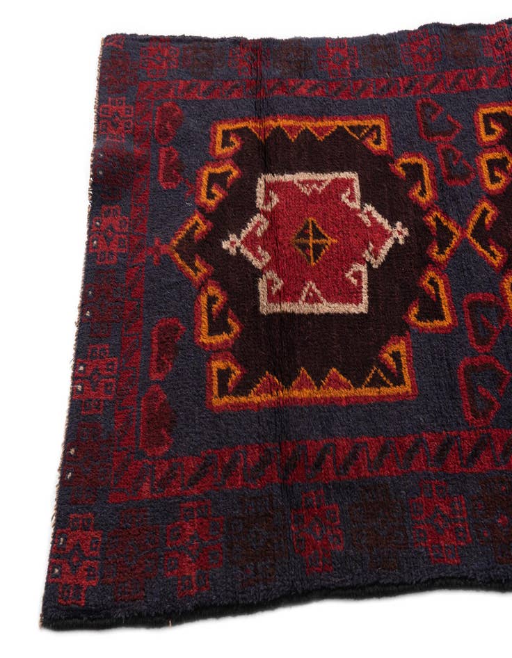 Detail image of 2' 9 x 4' 8 Hand Knotted Balouch Persian Wool Rug