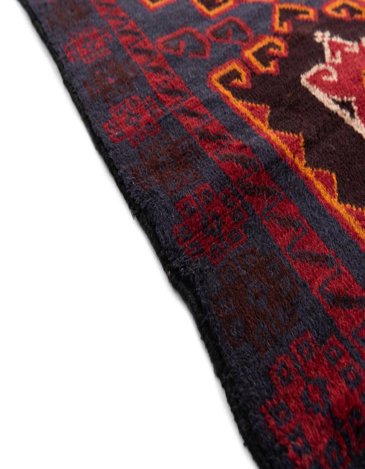 Detail image of 2' 9 x 4' 8 Hand Knotted Balouch Persian Wool Rug