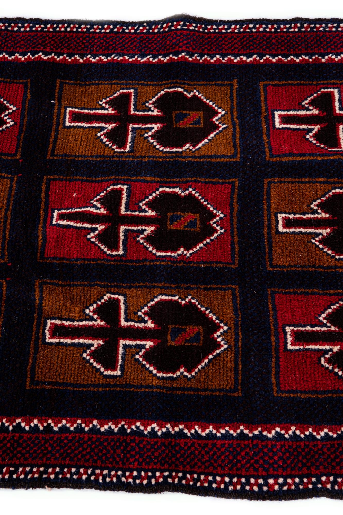 2' 10 x 4' 7 Hand Knotted Balouch Persian Wool Rug