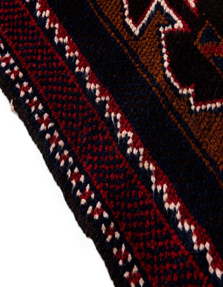 Detail image of 2' 10 x 4' 7  Hand Knotted Balouch Persian Wool Rug