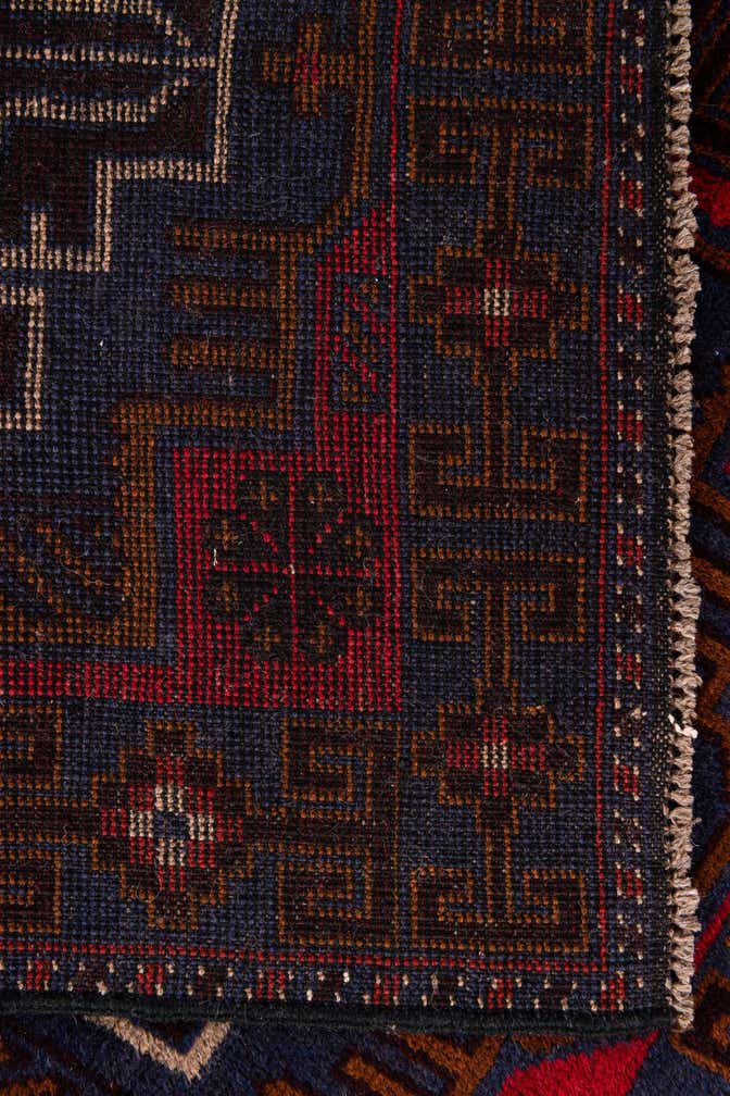 2' 10 x 4' 9 Hand Knotted Balouch Persian Wool Rug