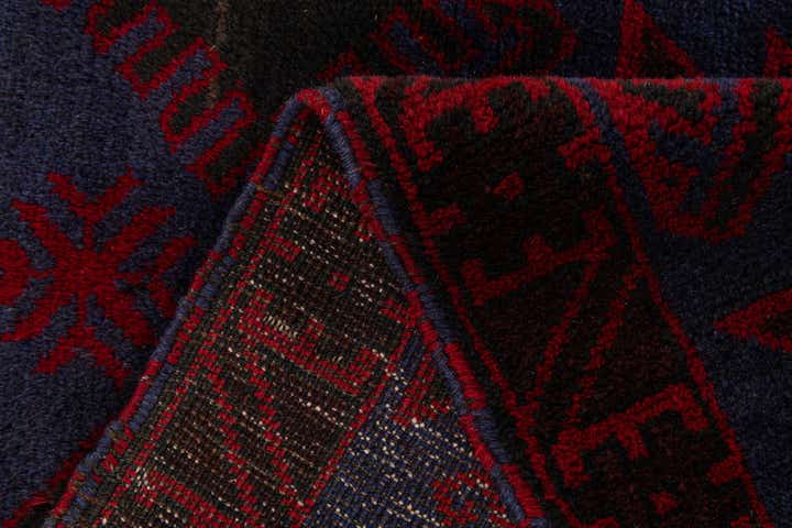 2' 10 x 4' 6 Hand Knotted Balouch Persian Wool Rug