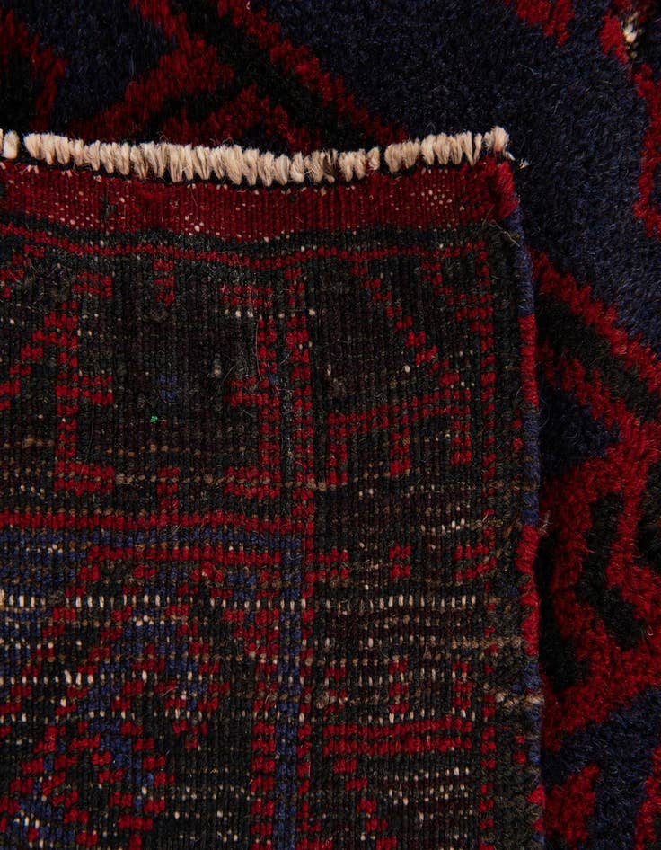 Detail image of 2' 10 x 4' 6  Hand Knotted Balouch Persian Wool Rug