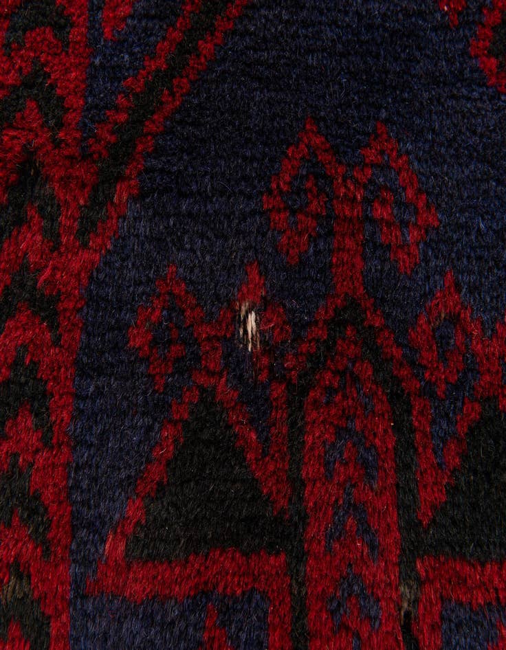 Detail image of 2' 10 x 4' 6  Hand Knotted Balouch Persian Wool Rug