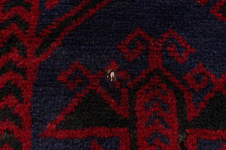 2' 10 x 4' 6 Hand Knotted Balouch Persian Wool Rug