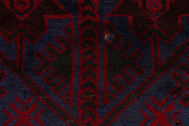 2' 10 x 4' 6 Hand Knotted Balouch Persian Wool Rug