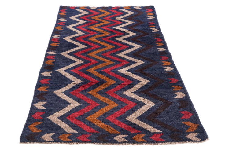Detail image of 2' 8 x 4' 9 Hand Knotted Balouch Persian Wool Rug