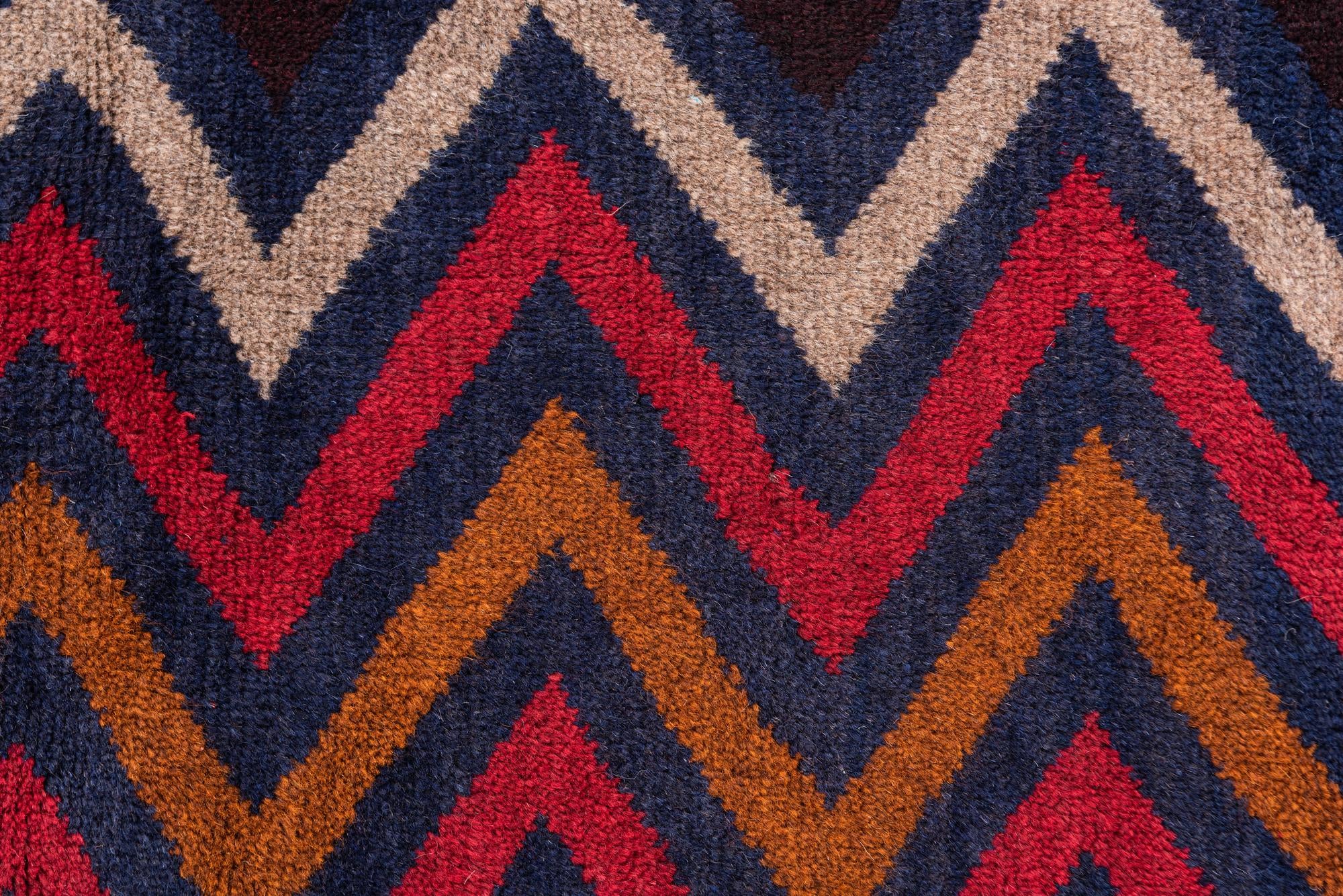 2' 8 x 4' 9 Hand Knotted Balouch Persian Wool Rug