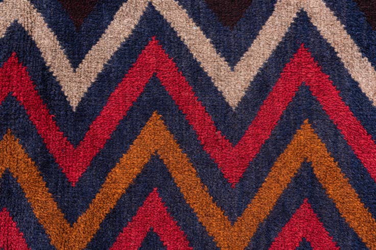 Detail image of 2' 8 x 4' 9 Hand Knotted Balouch Persian Wool Rug