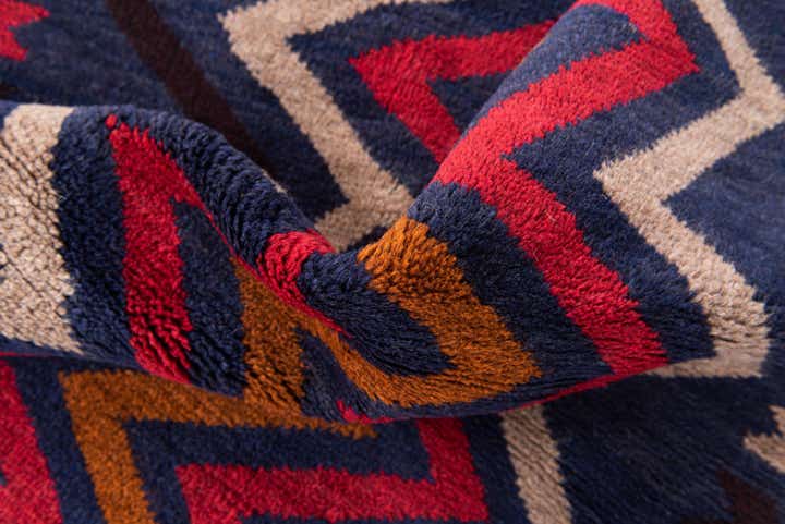 2' 8 x 4' 9 Hand Knotted Balouch Persian Wool Rug