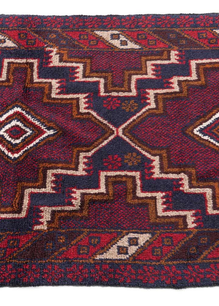 3' x 4' 5 Hand Knotted Balouch Persian Wool Rug