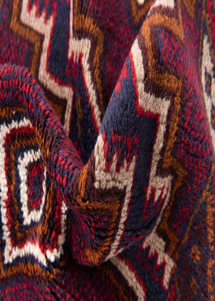 3' x 4' 5 Hand Knotted Balouch Persian Wool Rug