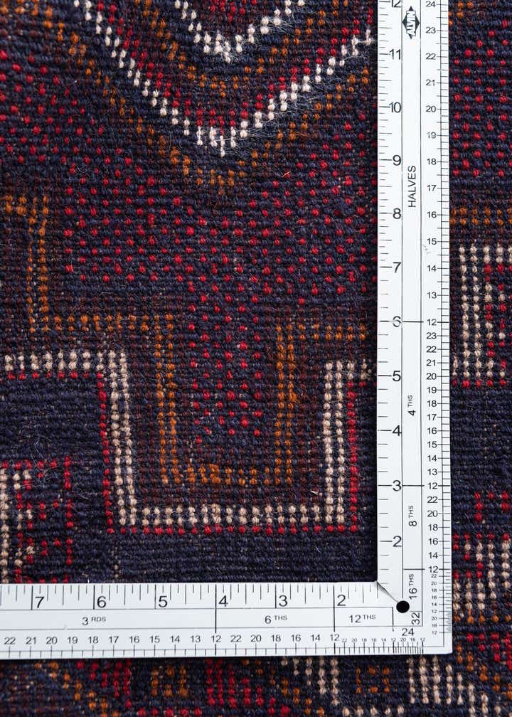3' x 4' 5 Hand Knotted Balouch Persian Wool Rug