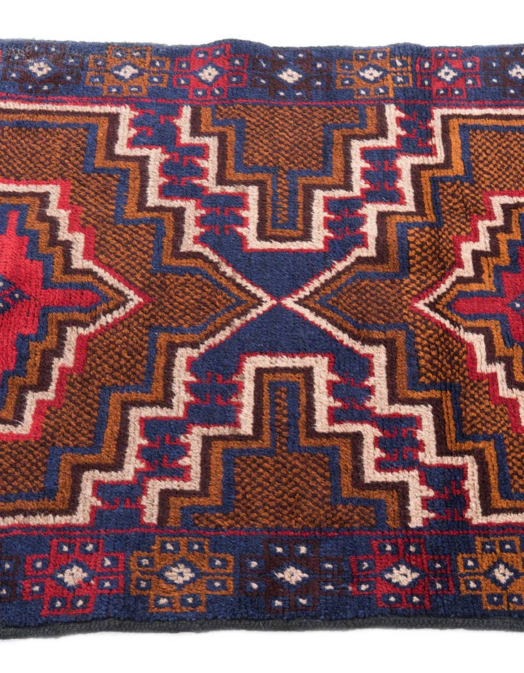 Detail image of 2' 10 x 4' 6  Hand Knotted Balouch Persian Wool Rug