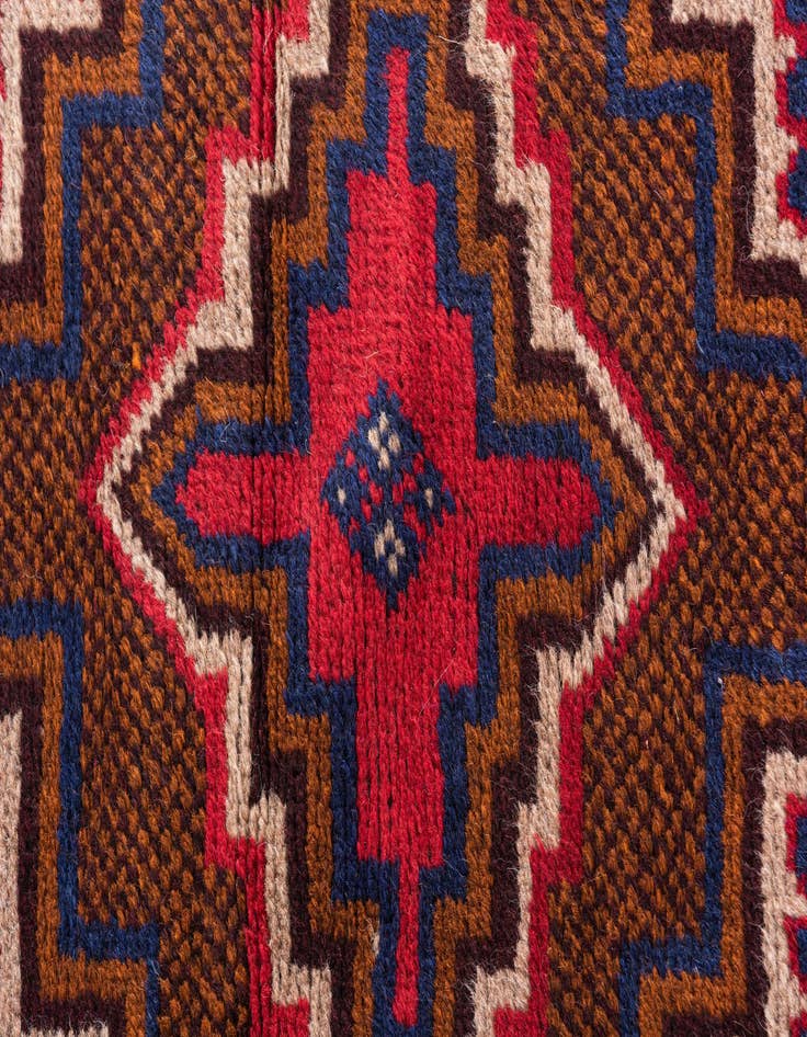 Detail image of 2' 10 x 4' 6  Hand Knotted Balouch Persian Wool Rug