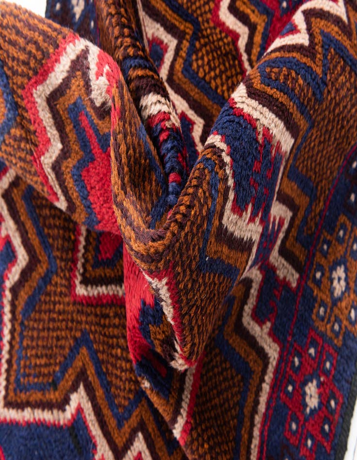 Detail image of 2' 10 x 4' 6  Hand Knotted Balouch Persian Wool Rug