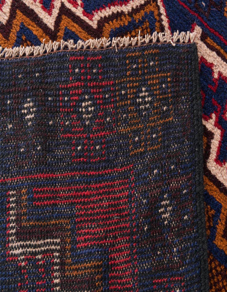 Detail image of 2' 10 x 4' 6  Hand Knotted Balouch Persian Wool Rug