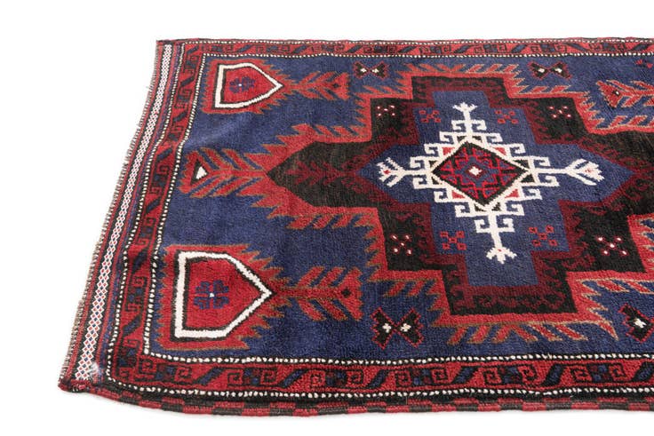 Detail image of 3' x 4' 6 Hand Knotted Balouch Persian Wool Rug