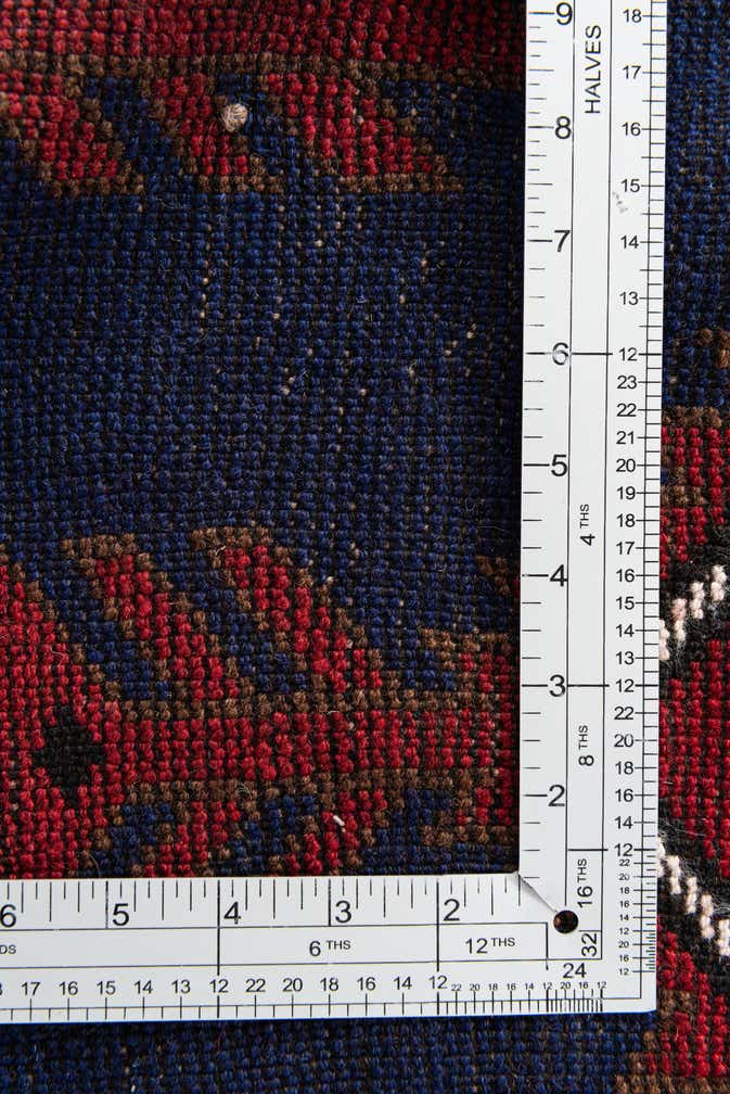 3' x 4' 6 Hand Knotted Balouch Persian Wool Rug