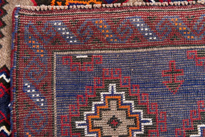 2' 11 x 4' 7 Hand Knotted Balouch Persian Wool Rug