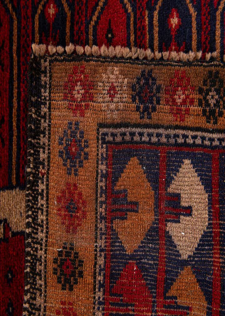3' x 4' 4 Hand Knotted Balouch Persian Wool Rug