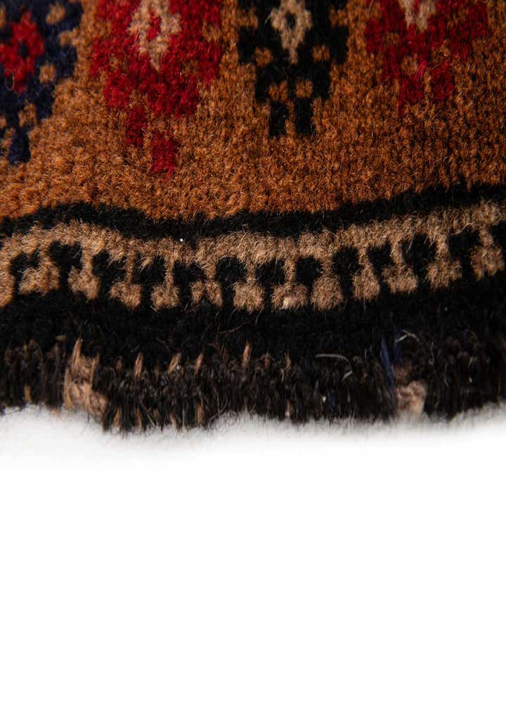 3' x 4' 4 Hand Knotted Balouch Persian Wool Rug