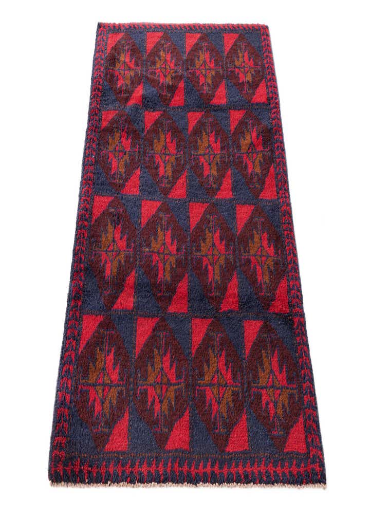 3' 2 x 4' 5 Hand Knotted Balouch Persian Wool Rug