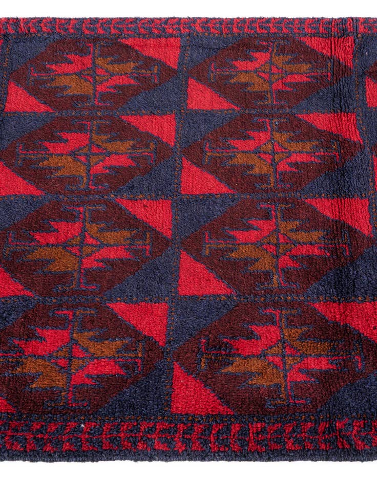 Detail image of 3' 2 x 4' 5 Hand Knotted Balouch Persian Wool Rug