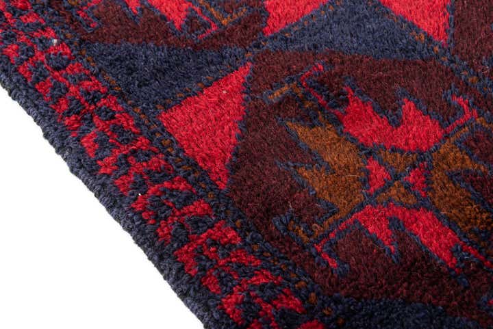 3' 2 x 4' 5 Hand Knotted Balouch Persian Wool Rug