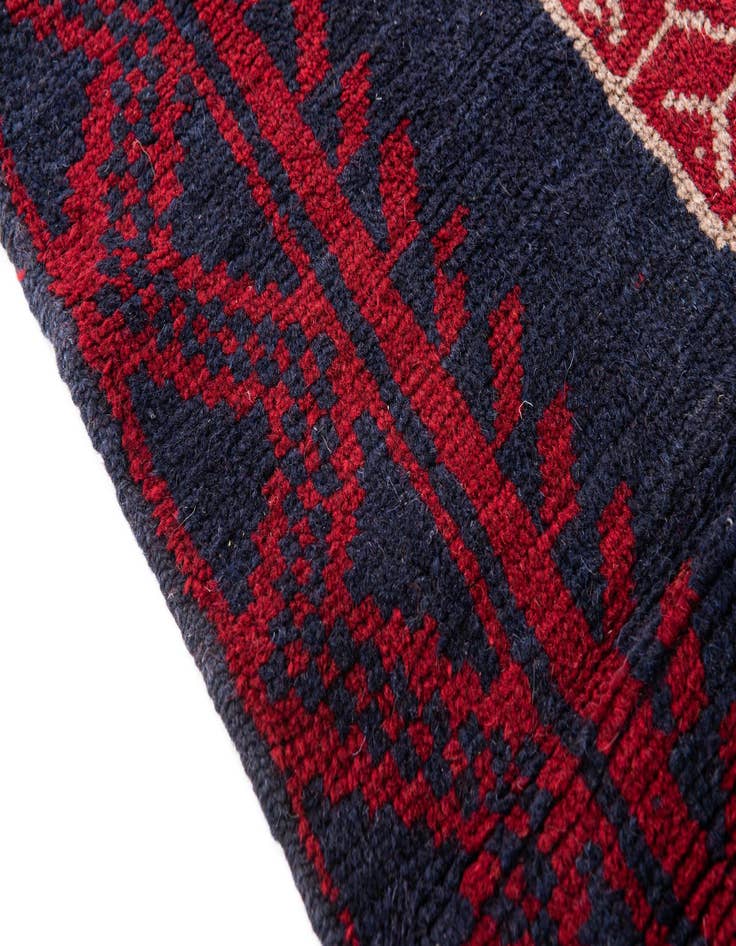 Detail image of 2' 10 x 4' 6 Hand Knotted Balouch Persian Wool Rug