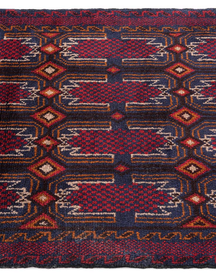 Detail image of 3' x 4' 7 Hand Knotted Balouch Persian Wool Rug