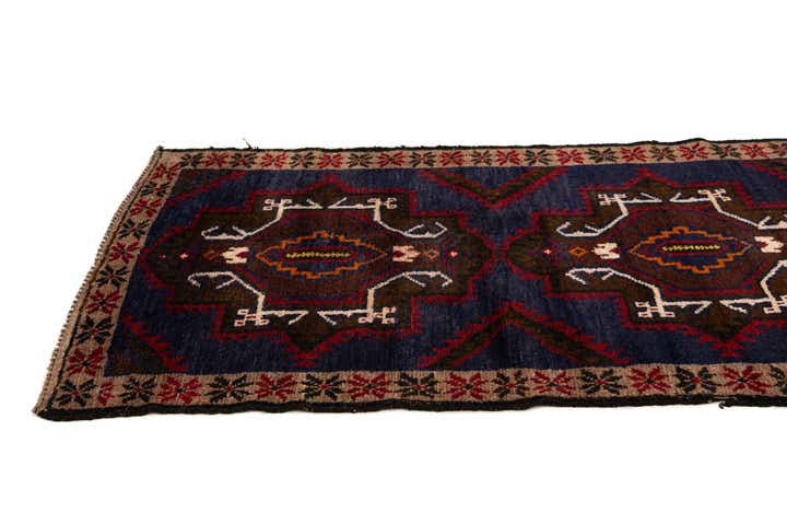 2' 9 x 4' 10 Hand Knotted Balouch Persian Wool Rug