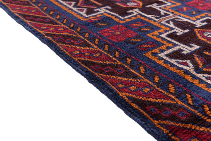 85cm x 140cm anudado a mano Balouch Alfombra Persa Lana