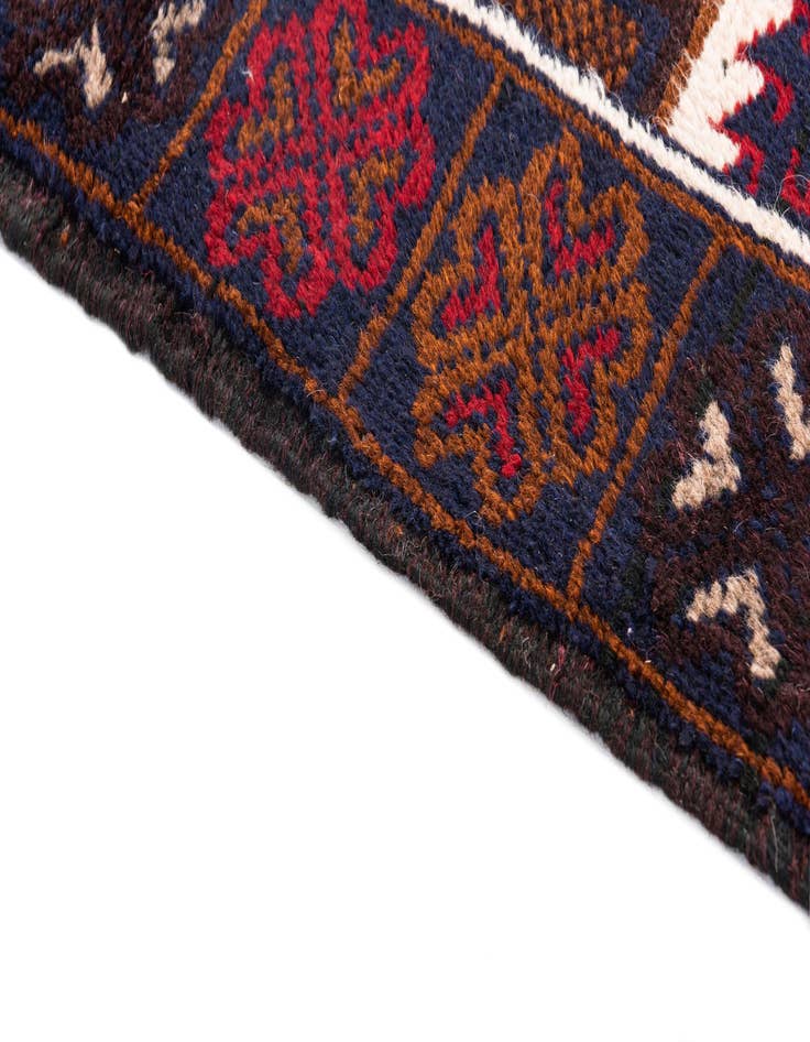 Detail image of 3' x 4' 10  Hand Knotted Balouch Persian Wool Rug