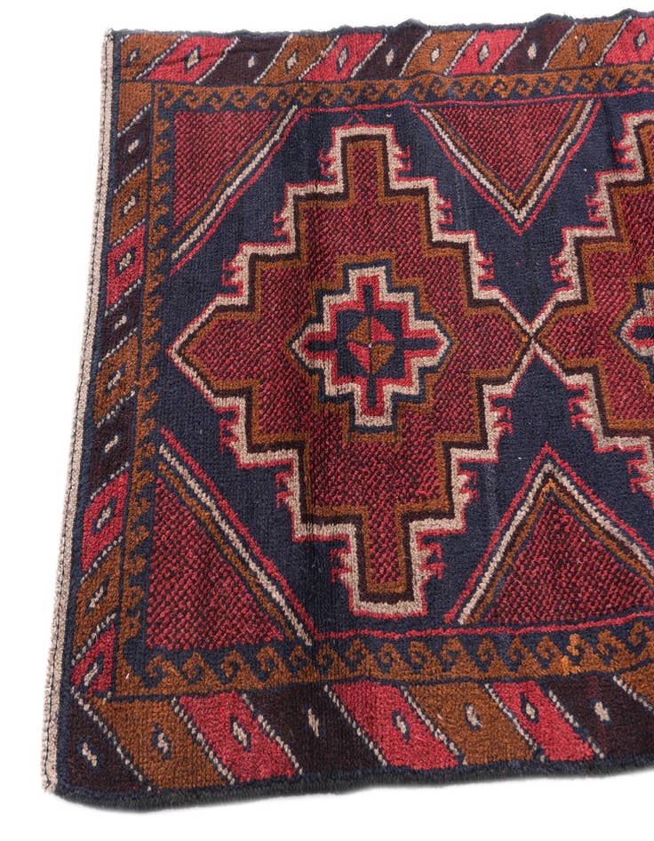 Detail image of 3' x 4' 4  Hand Knotted Balouch Persian Wool Rug