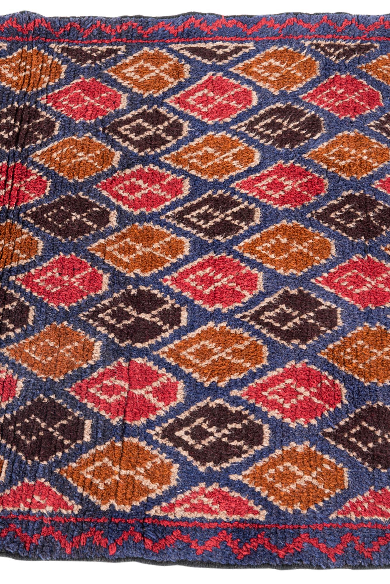 3' x 4' 4 Hand Knotted Balouch Persian Wool Rug