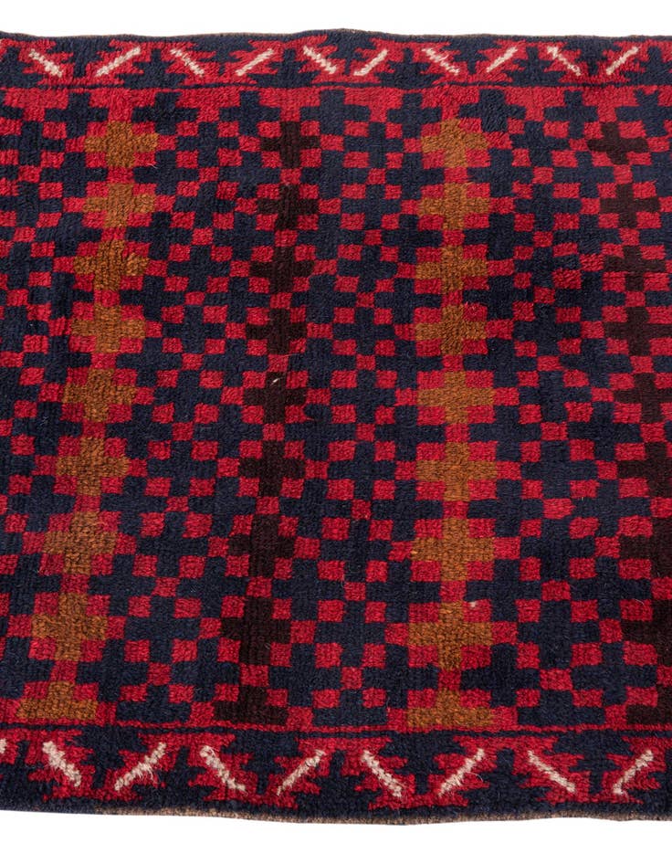 Detail image of 3' x 4' 6  Hand Knotted Balouch Persian Wool Rug