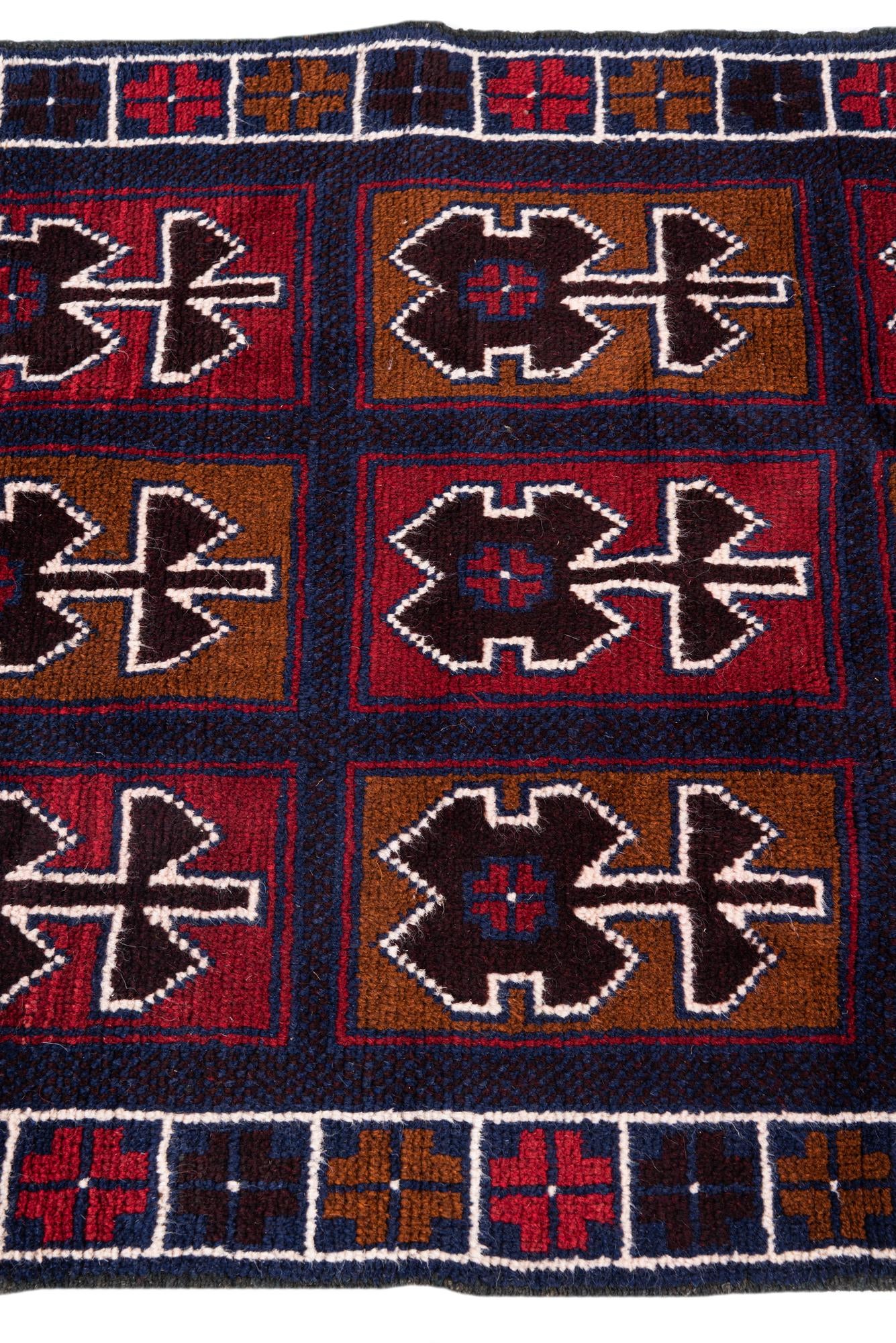 2' 10 x 4' 5 Hand Knotted Balouch Persian Wool Rug
